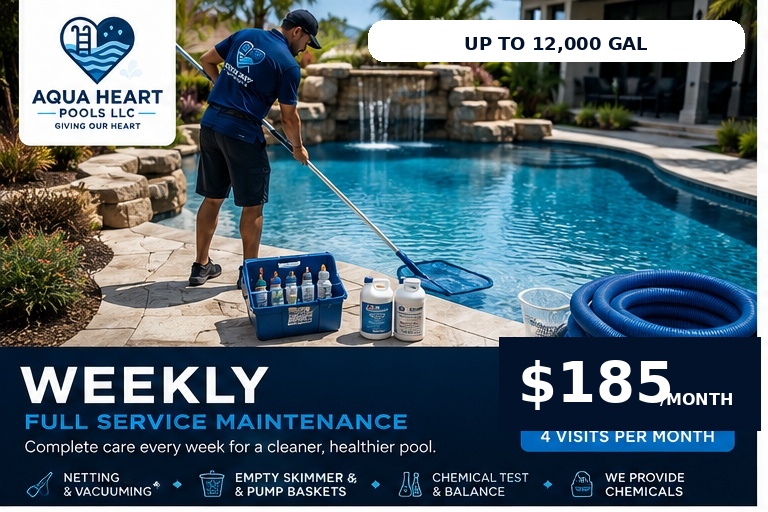 Weekly Full Service Maintenance Up to 12,000 Gallons