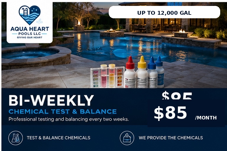 Bi-Weekly Chemical Testing Up to 12,000 Gallons