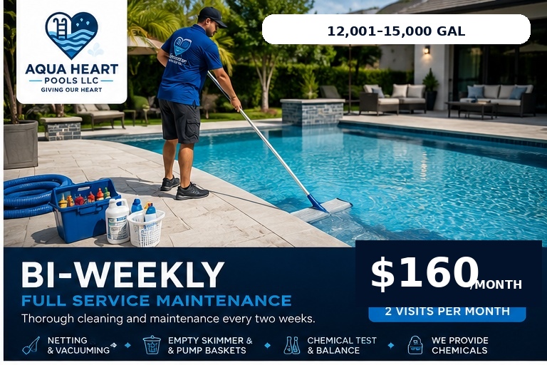 Bi-Weekly Full Service 12,001–15,000 Gallons