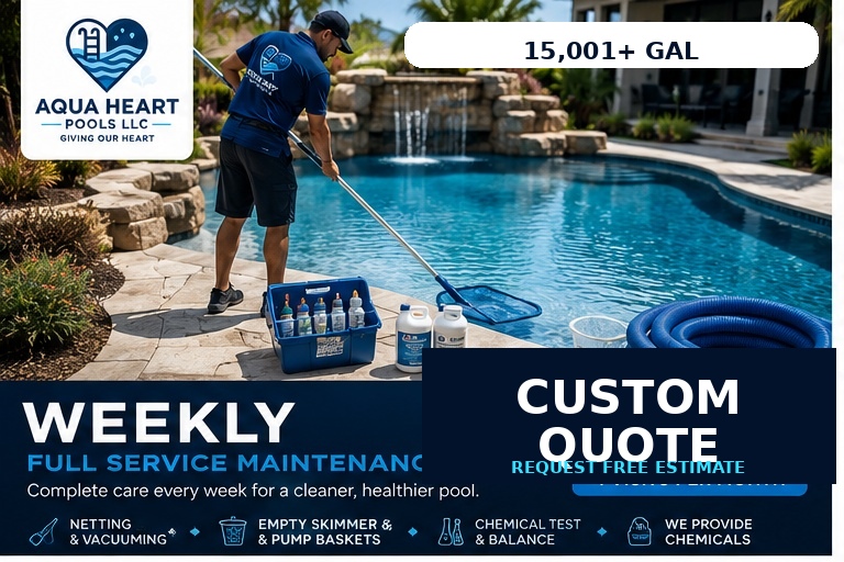 Pools over 15001 gallons custom quote